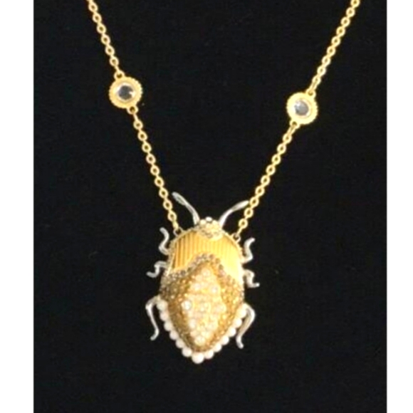Swarovski Scarab Beetle Necklace - Picture 3 of 4